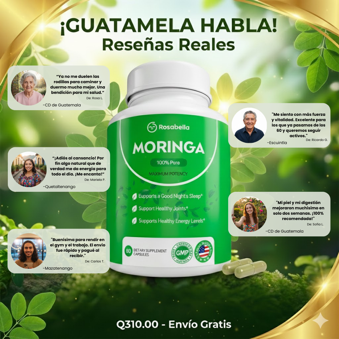 Rosabella Moringa®: Reactiva tu energía y recupera la ligereza de tu cuerpo.