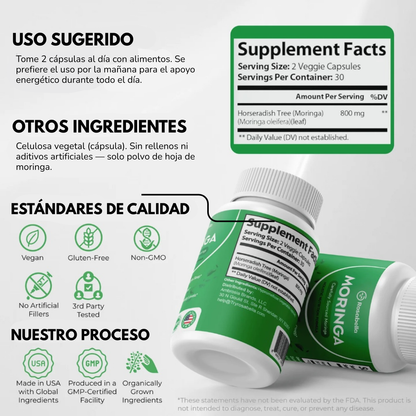 Rosabella Moringa®: Reactiva tu energía y recupera la ligereza de tu cuerpo.