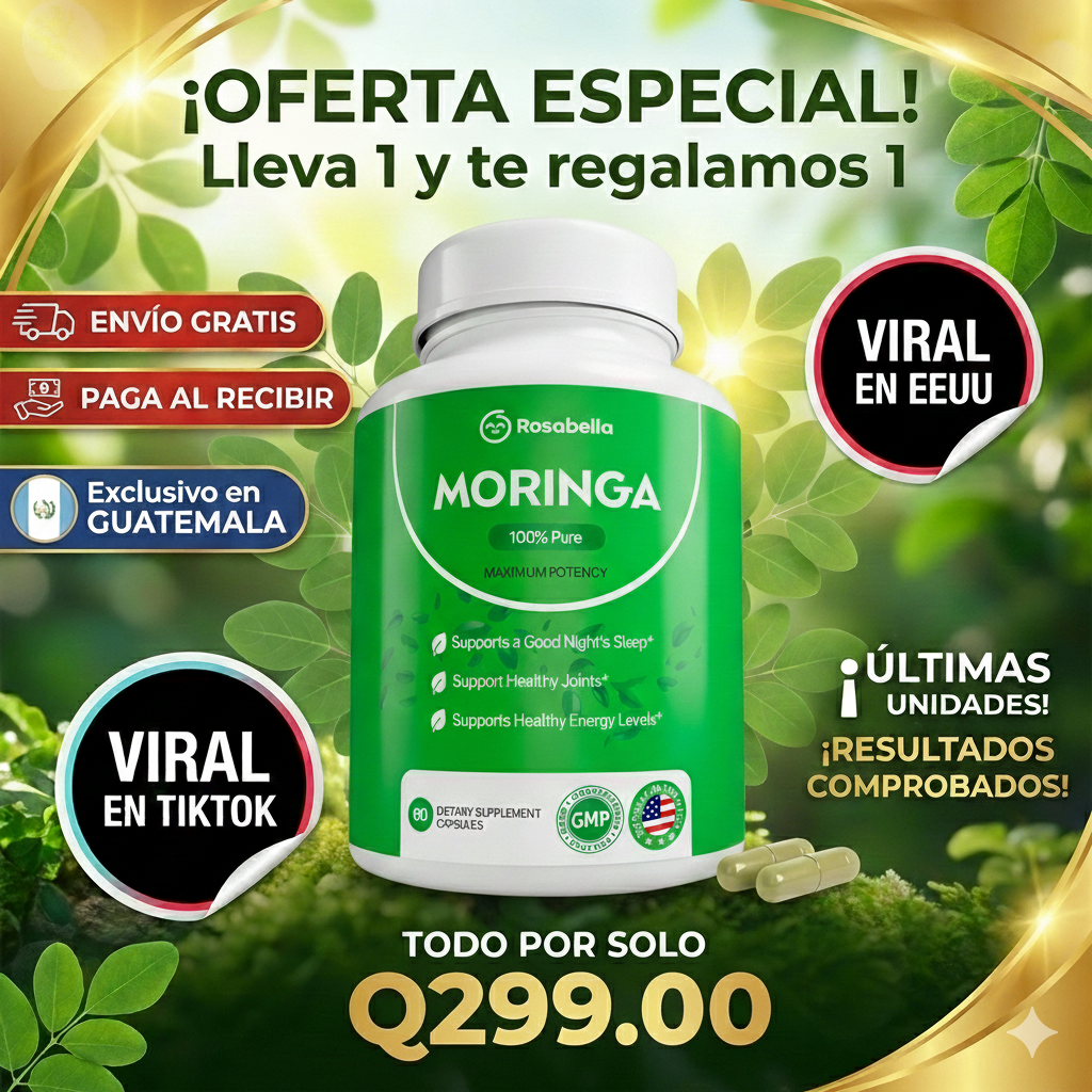 Rosabella Moringa®: Reactiva tu energía y recupera la ligereza de tu cuerpo.