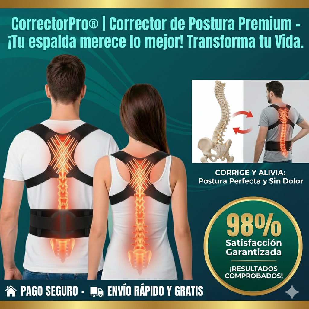CorrectorPro® | CORRECTOR DE POSTURA PREMIUM