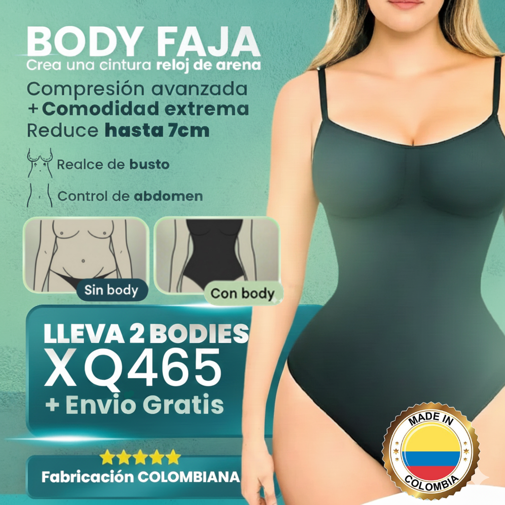 😍 REDUCE TALLAS | Body Faja Colombiana + ENVÍO GRATIS 🚚
